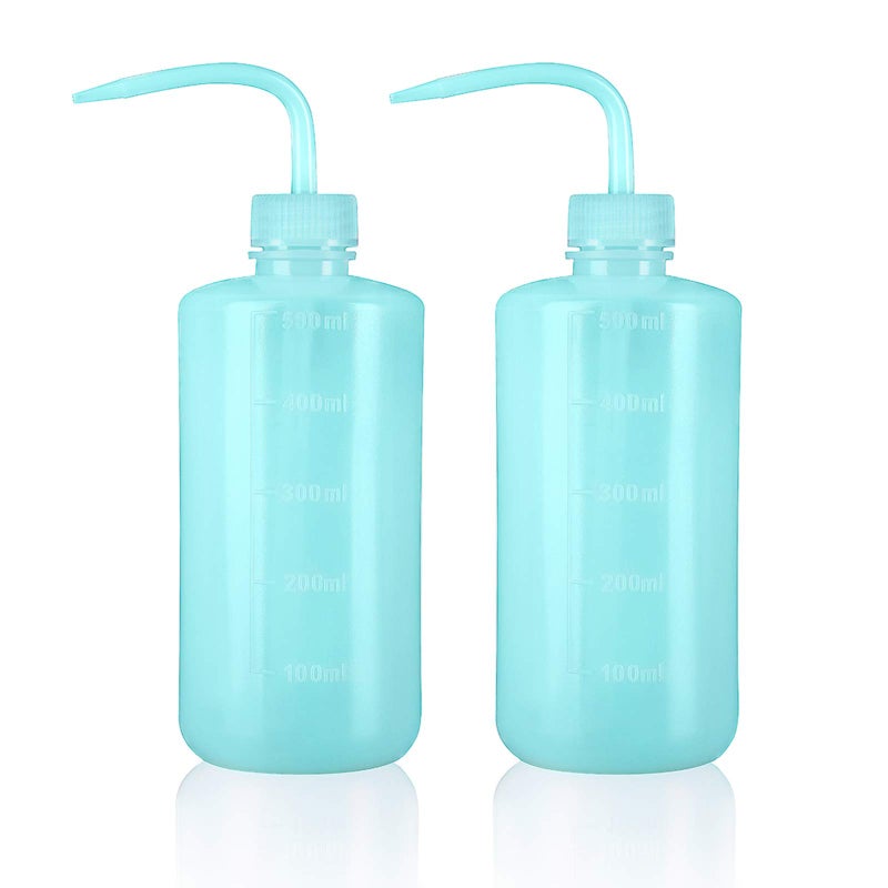 Oubest Squeeze Bottles Succulent Watering Bottle 500ml Blue Water Squirt Irrigation Bottle Squeeze Sprinkling Can Plastic Wash Plant Bottle 2pc - Image 1